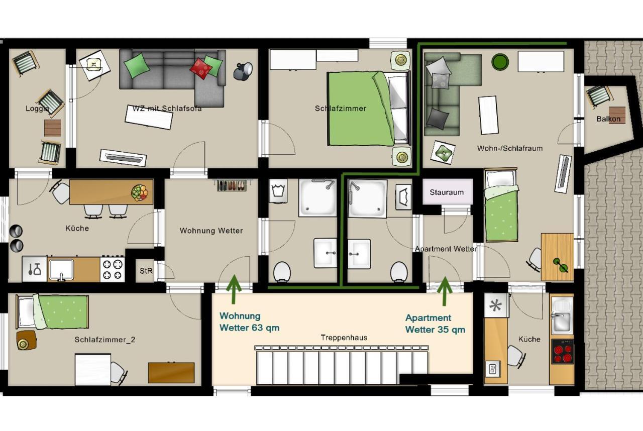Haus Homann-Schneider, Wohnung Wetter Wetter  Luaran gambar